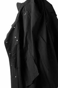 Load image into Gallery viewer, KLASICA GRANADO(NW) TRENCH COAT / TRI MIX HIGH DENSITY PLAIN (BLACK)