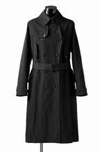 Load image into Gallery viewer, KLASICA GRANADO(NW) TRENCH COAT / TRI MIX HIGH DENSITY PLAIN (BLACK)