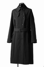 Load image into Gallery viewer, KLASICA GRANADO(NW) TRENCH COAT / TRI MIX HIGH DENSITY PLAIN (BLACK)