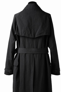 Load image into Gallery viewer, KLASICA GRANADO(NW) TRENCH COAT / TRI MIX HIGH DENSITY PLAIN (BLACK)