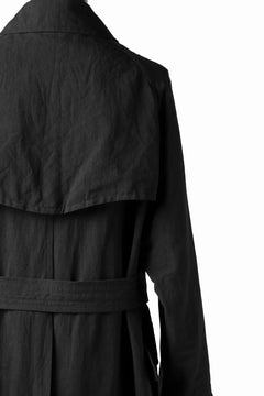 Load image into Gallery viewer, KLASICA GRANADO(NW) TRENCH COAT / TRI MIX HIGH DENSITY PLAIN (BLACK)