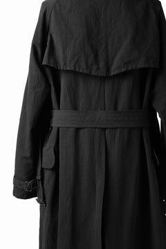 Load image into Gallery viewer, KLASICA GRANADO(NW) TRENCH COAT / TRI MIX HIGH DENSITY PLAIN (BLACK)