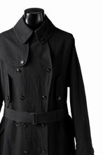 Load image into Gallery viewer, KLASICA GRANADO(NW) TRENCH COAT / TRI MIX HIGH DENSITY PLAIN (BLACK)