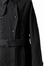 Load image into Gallery viewer, KLASICA GRANADO(NW) TRENCH COAT / TRI MIX HIGH DENSITY PLAIN (BLACK)