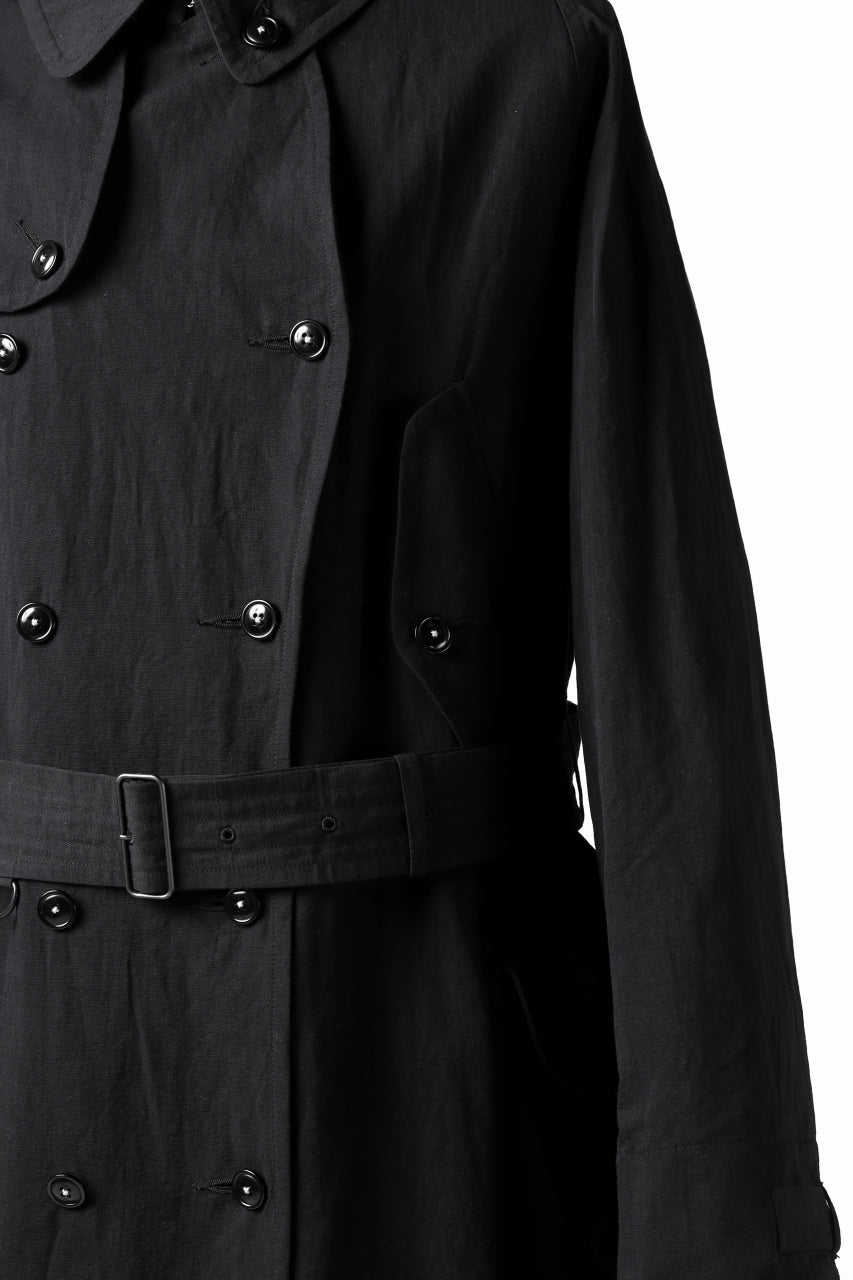 Load image into Gallery viewer, KLASICA GRANADO(NW) TRENCH COAT / TRI MIX HIGH DENSITY PLAIN (BLACK)