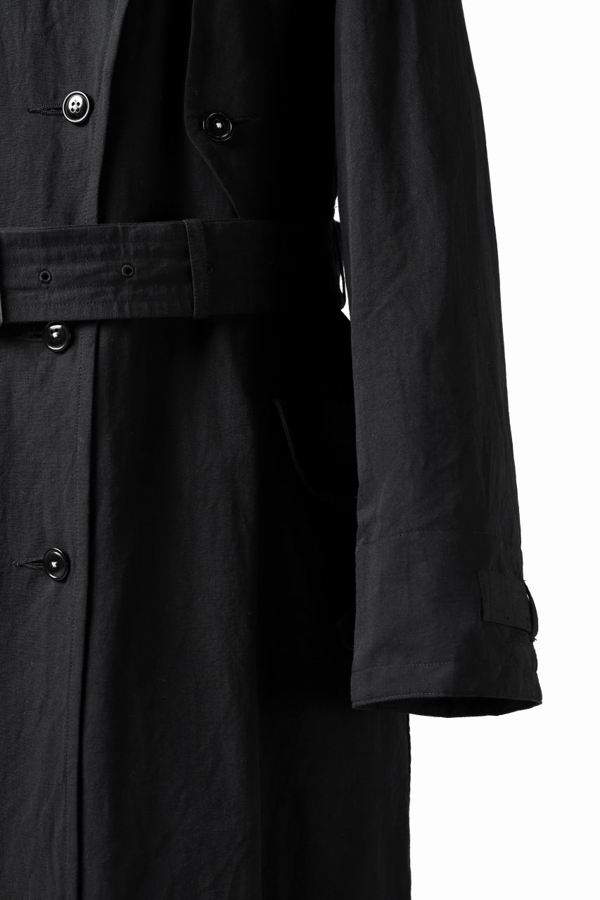 Load image into Gallery viewer, KLASICA GRANADO(NW) TRENCH COAT / TRI MIX HIGH DENSITY PLAIN (BLACK)