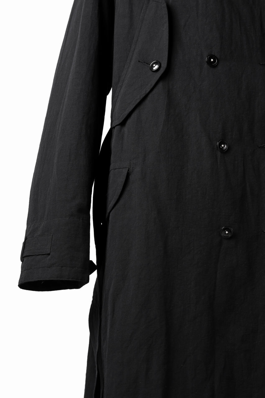 Load image into Gallery viewer, KLASICA GRANADO(NW) TRENCH COAT / TRI MIX HIGH DENSITY PLAIN (BLACK)