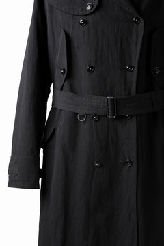 Load image into Gallery viewer, KLASICA GRANADO(NW) TRENCH COAT / TRI MIX HIGH DENSITY PLAIN (BLACK)