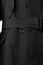 Load image into Gallery viewer, KLASICA GRANADO(NW) TRENCH COAT / TRI MIX HIGH DENSITY PLAIN (BLACK)