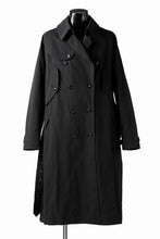 Load image into Gallery viewer, KLASICA GRANADO(NW) TRENCH COAT / TRI MIX HIGH DENSITY PLAIN (BLACK)