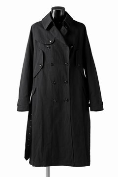 Load image into Gallery viewer, KLASICA GRANADO(NW) TRENCH COAT / TRI MIX HIGH DENSITY PLAIN (BLACK)