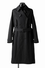 Load image into Gallery viewer, KLASICA GRANADO(NW) TRENCH COAT / TRI MIX HIGH DENSITY PLAIN (BLACK)