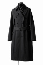 Load image into Gallery viewer, KLASICA GRANADO(NW) TRENCH COAT / TRI MIX HIGH DENSITY PLAIN (BLACK)