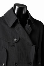 Load image into Gallery viewer, KLASICA GRANADO(NW) TRENCH COAT / TRI MIX HIGH DENSITY PLAIN (BLACK)