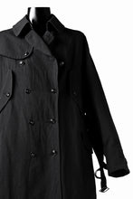Load image into Gallery viewer, KLASICA GRANADO(NW) TRENCH COAT / TRI MIX HIGH DENSITY PLAIN (BLACK)