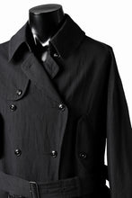 Load image into Gallery viewer, KLASICA GRANADO(NW) TRENCH COAT / TRI MIX HIGH DENSITY PLAIN (BLACK)