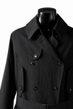 Load image into Gallery viewer, KLASICA GRANADO(NW) TRENCH COAT / TRI MIX HIGH DENSITY PLAIN (BLACK)