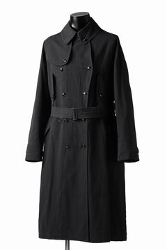Load image into Gallery viewer, KLASICA GRANADO(NW) TRENCH COAT / TRI MIX HIGH DENSITY PLAIN (BLACK)