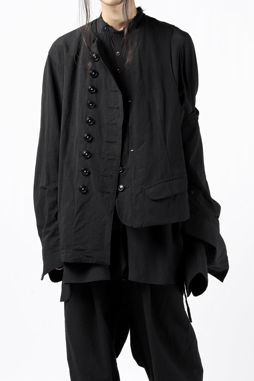 画像をギャラリービューアに読み込む, KLASICA VESSER(NW) WORK JACKET / TRI MIX HIGH DENSITY PLAIN (BLACK)
