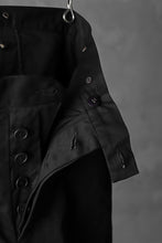 画像をギャラリービューアに読み込む, KLASICA GRIOTTE 2 TUCKED WIDE TROUSERS / CHINO CLOTH (BLACK)