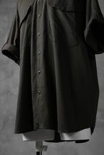 画像をギャラリービューアに読み込む, KLASICA LOOSE HALF SLEEVE SHIRT / DOUBLE VOILE CLOTH (GARMENT WASHED) (OLIVE)