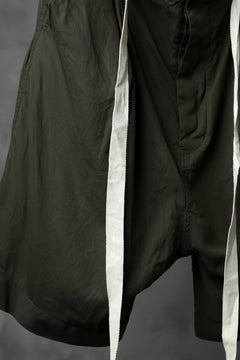 画像をギャラリービューアに読み込む, KLASICA GERALD-wv LOW CROTCH SHORTS / DOUBLE VOILE CLOTH (GARMENT WASHED) (OLIVE)