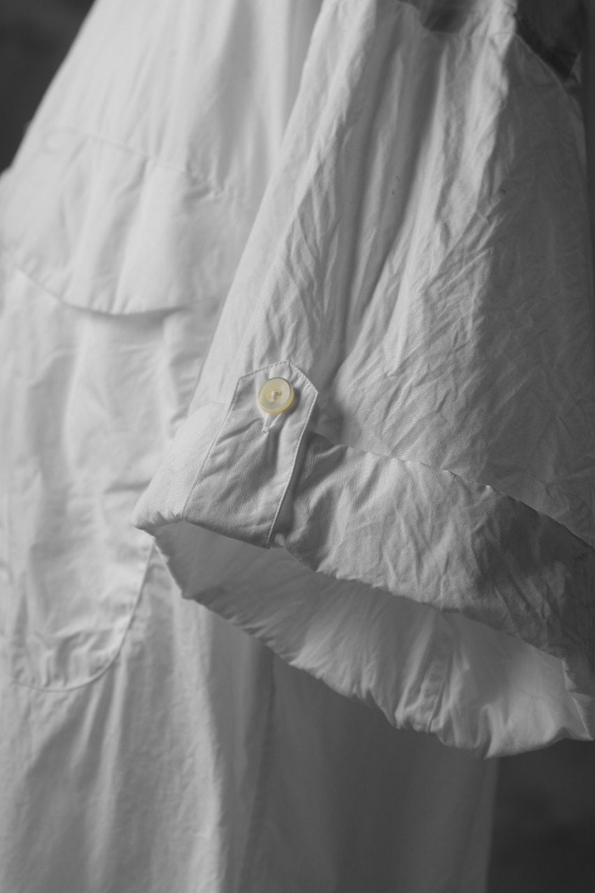 画像をギャラリービューアに読み込む, KLASICA LOOSE HALF SLEEVE SHIRT / BROAD CLOTH (GARMENT WASHED) (WHITE)