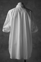 画像をギャラリービューアに読み込む, KLASICA LOOSE HALF SLEEVE SHIRT / BROAD CLOTH (GARMENT WASHED) (WHITE)