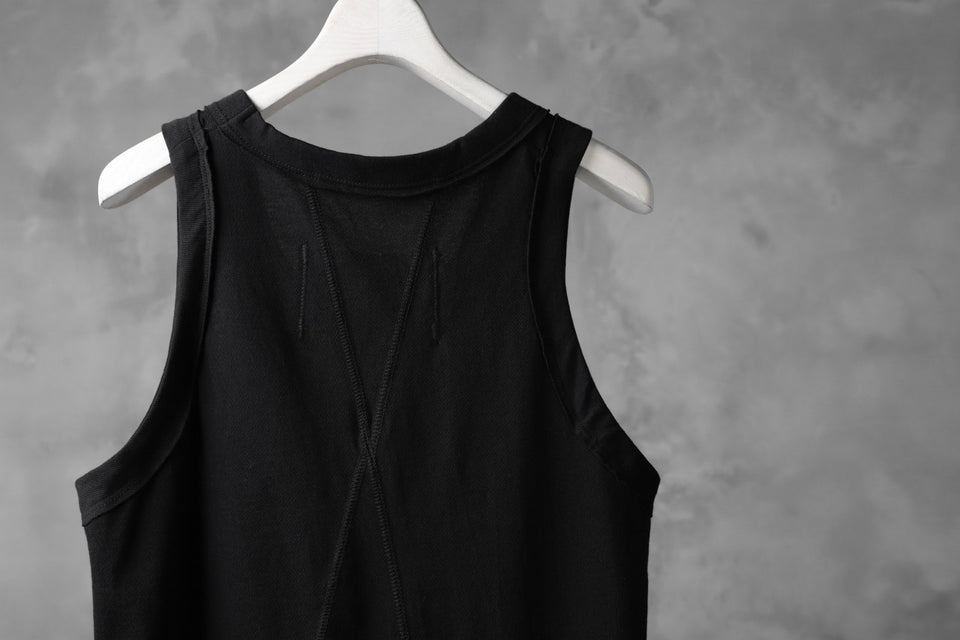 画像をギャラリービューアに読み込む, KLASICA SUD X CUT TANK TOP / DRY TWILL JERSEY (BLACK)