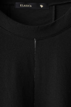 画像をギャラリービューアに読み込む, KLASICA LUNG CAP SLEEVE LONG  CUT & SEWN / DRY TWILL JERSEY (BLACK)