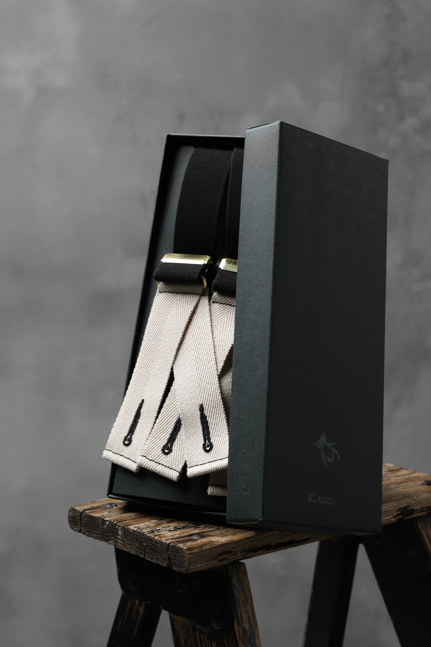 画像をギャラリービューアに読み込む, KLASICA SUS UK MARINE SUSPENDER / BELGIUM GEVAERT© RUBBER (BLACK)