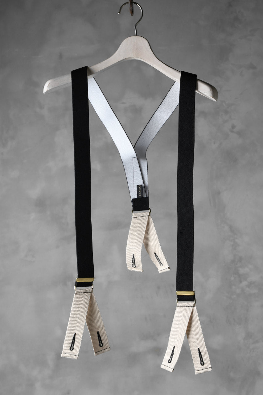 画像をギャラリービューアに読み込む, KLASICA SUS UK MARINE SUSPENDER / BELGIUM GEVAERT© RUBBER (BLACK)
