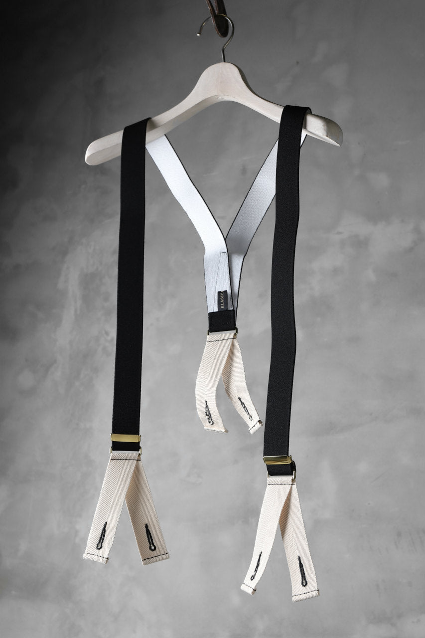 画像をギャラリービューアに読み込む, KLASICA SUS UK MARINE SUSPENDER / BELGIUM GEVAERT© RUBBER (BLACK)