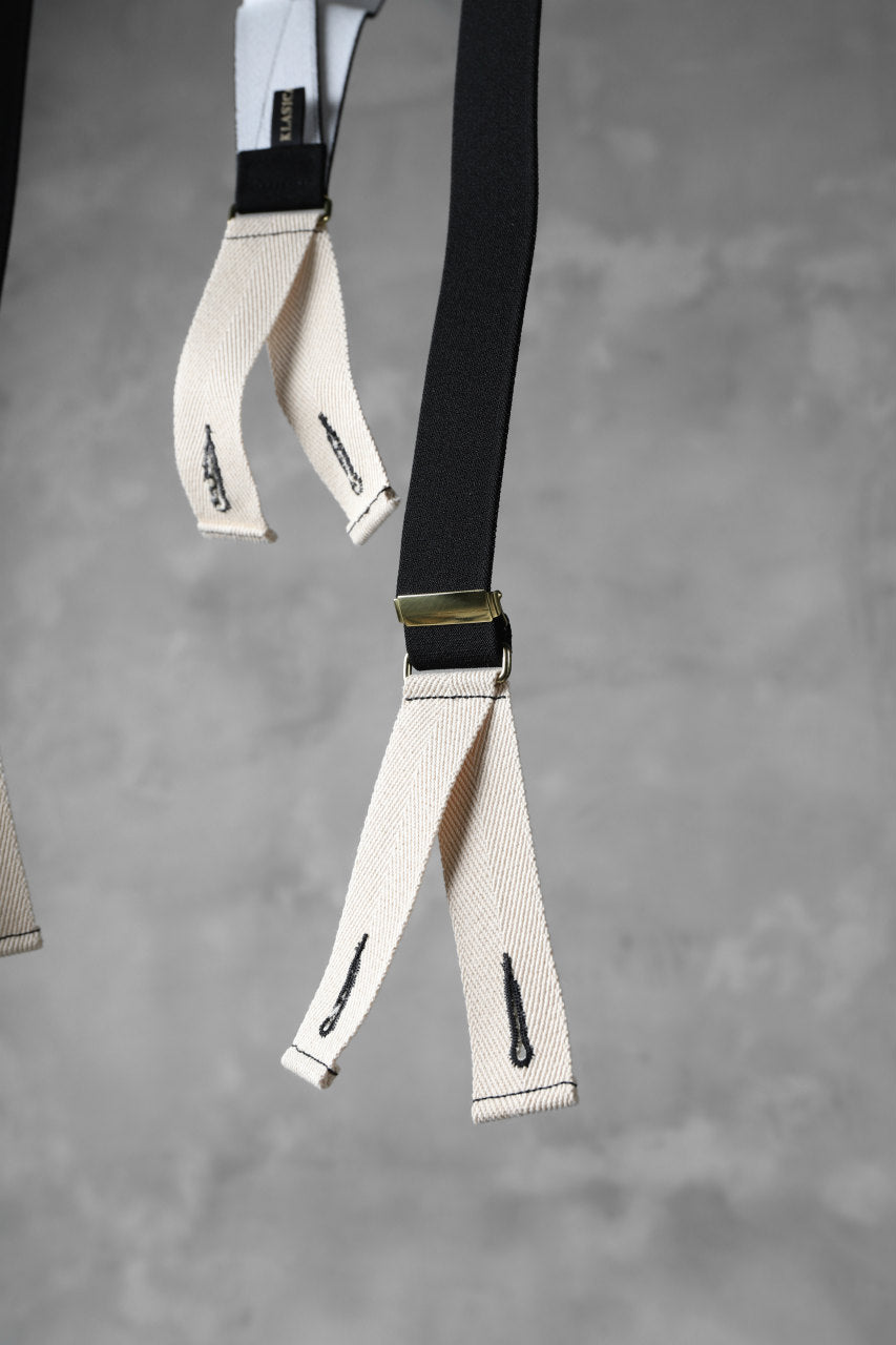 画像をギャラリービューアに読み込む, KLASICA SUS UK MARINE SUSPENDER / BELGIUM GEVAERT© RUBBER (BLACK)
