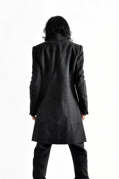 Load image into Gallery viewer, blackcrow standcollar tailorcoat (wool dark check)