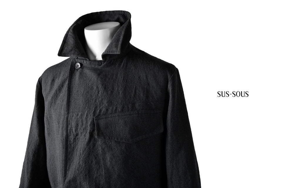 Load image into Gallery viewer, sus-sous moto cycle storm coat (NAVY GREY)