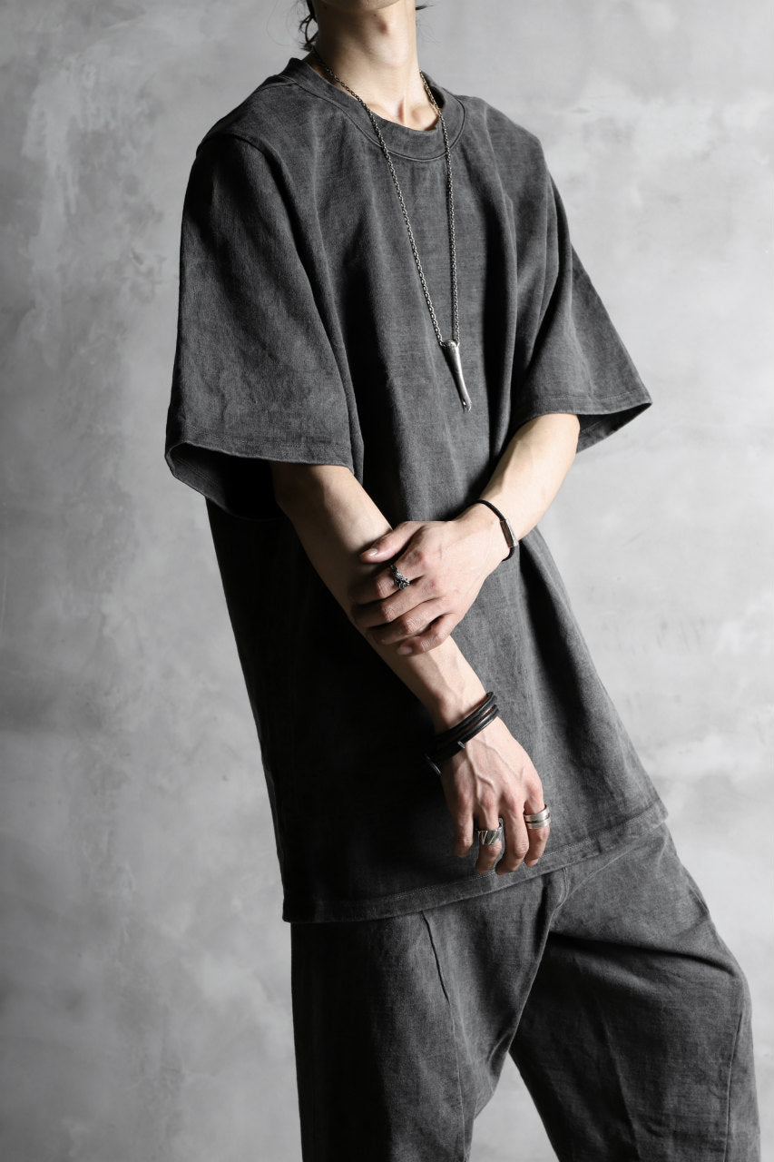Load image into Gallery viewer, KLASICA RELAX SIZED SQUARE TEE / GARMENT PIGMENT DYED (PIGMENT GREY)