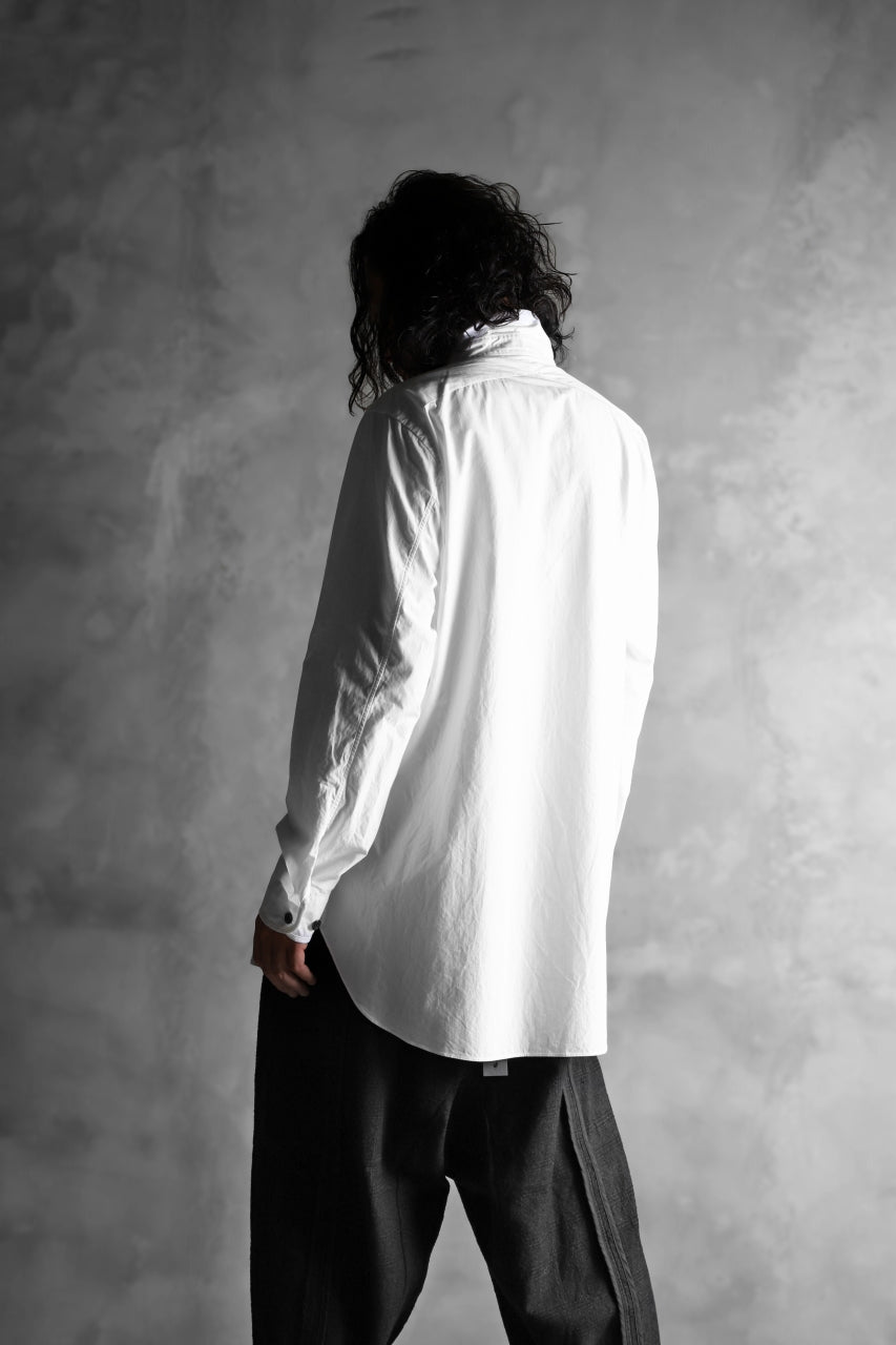 画像をギャラリービューアに読み込む, KLASICA SABRON BUTTON FRY SHIRT / TYPE-WRITER CLOTH (WHITE)