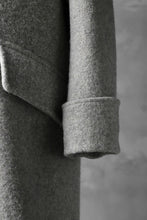 画像をギャラリービューアに読み込む, sus-sous foot guards great coat / W100 Harris melton raised washer (TOP GREY BEIGE)