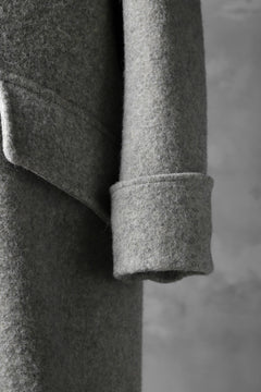 画像をギャラリービューアに読み込む, sus-sous foot guards great coat / W100 Harris melton raised washer (TOP GREY BEIGE)