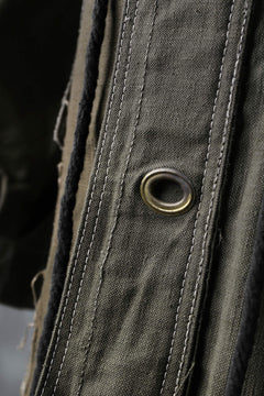 画像をギャラリービューアに読み込む, BACKLASH x LOOM exclusive RECONSTRUCTIVE HOODED JACKET / VINTAGE MILITARY CANVAS