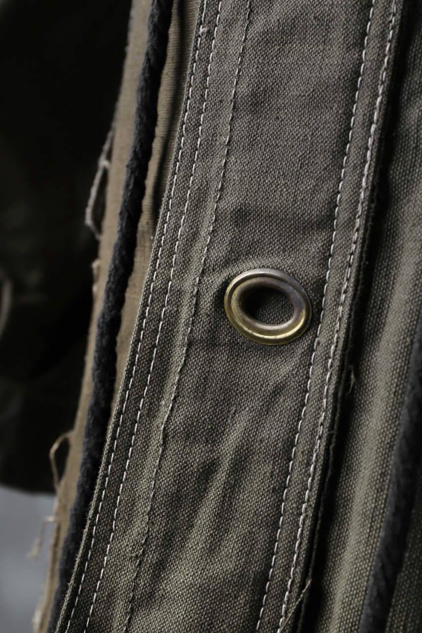 画像をギャラリービューアに読み込む, BACKLASH x LOOM exclusive RECONSTRUCTIVE HOODED JACKET / VINTAGE MILITARY CANVAS
