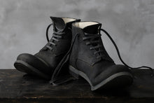 画像をギャラリービューアに読み込む, prtl "one make" Lace Up Boots (JAPAN Cow Reversed Leather / Hand Dyed BLACK)