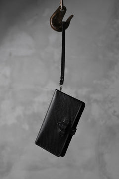 Load image into Gallery viewer, ISAMU KATAYAMA BACKLASH SMART PHONE CASE/PURSE / ITALY DOUBLE SHOULDER (BLACK)