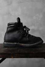 画像をギャラリービューアに読み込む, A DICIANNOVEVENTITRE A1923 Norwegian Laced Boots SH2 / Cavallo Oilo (NERO)