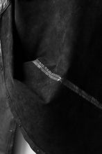 Load image into Gallery viewer, ISAMU KATAYAMA BACKLASH exclusive LEATHER SHIRT / ITALY SHOULDER 0.6mm (BLACK)