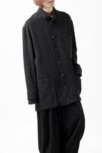 画像をギャラリービューアに読み込む, SOSNOVSKA RAW EDGES DOUBLE BLAZER (BLACK)