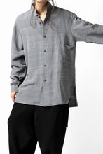 画像をギャラリービューアに読み込む, COLINA GARDENER SHIRT / SLUB SILK (SUMI DYED)