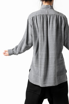 画像をギャラリービューアに読み込む, COLINA GARDENER SHIRT / SLUB SILK (SUMI DYED)