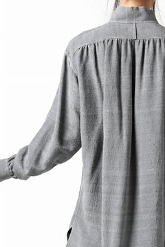 画像をギャラリービューアに読み込む, COLINA GARDENER SHIRT / SLUB SILK (SUMI DYED)